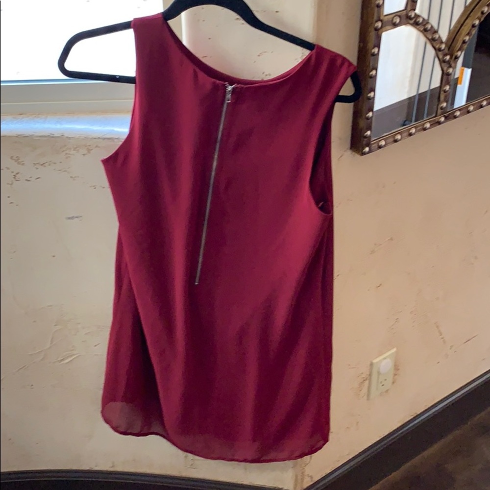 Naked zebra maroon mini dress